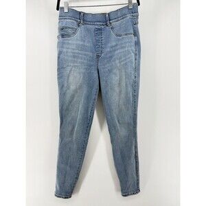 Spanx Jeggings Size M Pull On Denim Light Wash Slimming Stretch jeans Pants